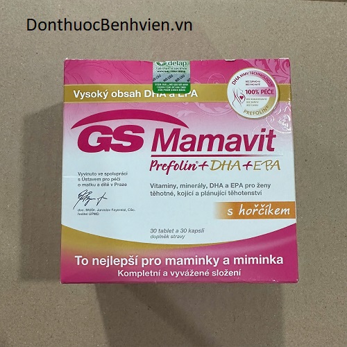 Viên uống Gs Mamavit Prefolin + DHA + EPA