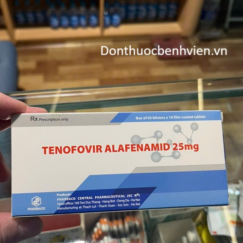 Viên uống Tenofovir Alafenamid 25mg Pharbaco