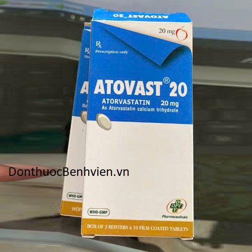 Viên uống Thuốc Atovast 20mg