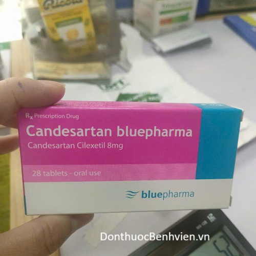 Viên uống Thuốc Candesartan Bluepharma 8mg