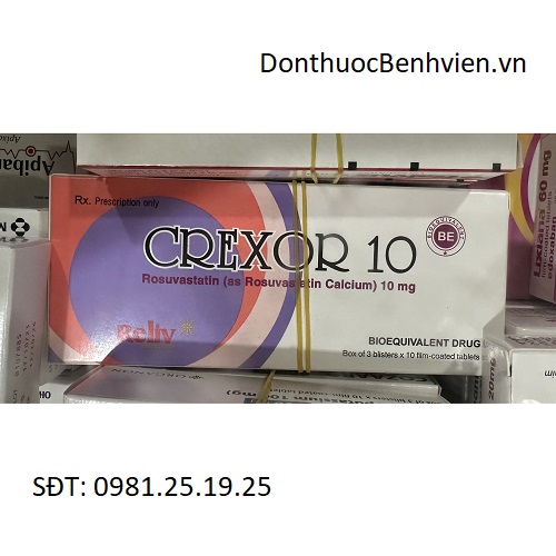 Viên uống Thuốc Crexor 10mg Reliv