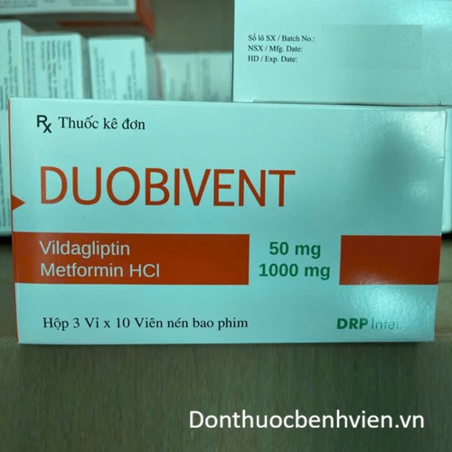 Viên uống Thuốc Duobivent 50mg/1000mg