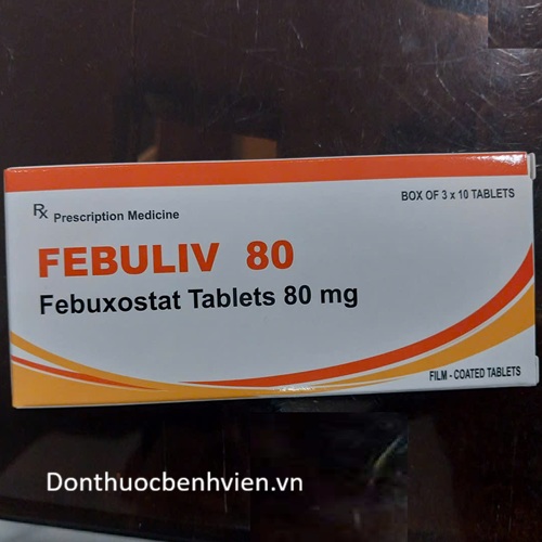 Viên uống Thuốc Febuliv 80mg