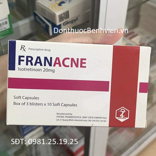 Viên uống Thuốc Franacne 20mg