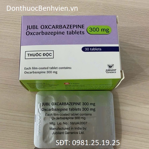 Viên uống Thuốc Jubl Oxcarbazepine 300mg