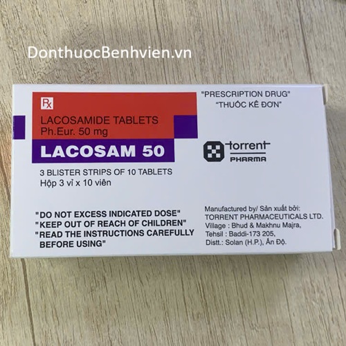Viên uống Thuốc Lacosam 50mg