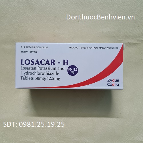 Viên uống Thuốc Losacar-H 50mg/12.5mg