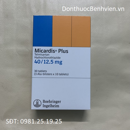 Viên uống Thuốc Micardis Plus 40mg/12.5mg