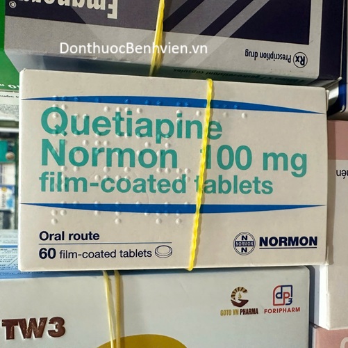 Viên uống Thuốc Quetiapine Normon 100mg