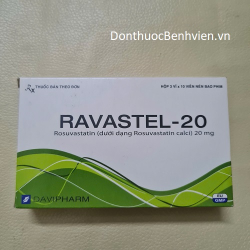 Viên uống Thuốc Ravastel 20mg