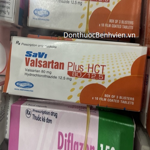 Viên uống Thuốc Savi Valsartan Plus HCT 80mg/12.5mg