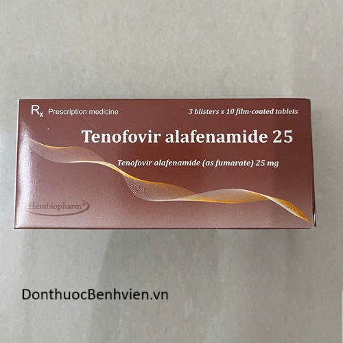 Viên uống Thuốc Tenofovir Alafenamide 25 Herabiopharm