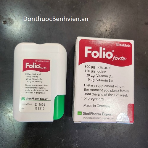 Viên uống bổ sung khoáng chất Folio Forte