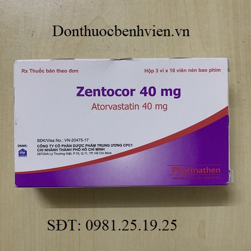 Thuốc Zentocor 40mg